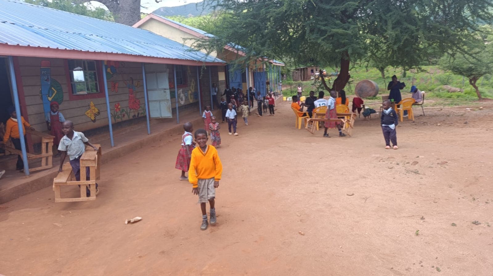 Team following up on progress at Kakunguu School