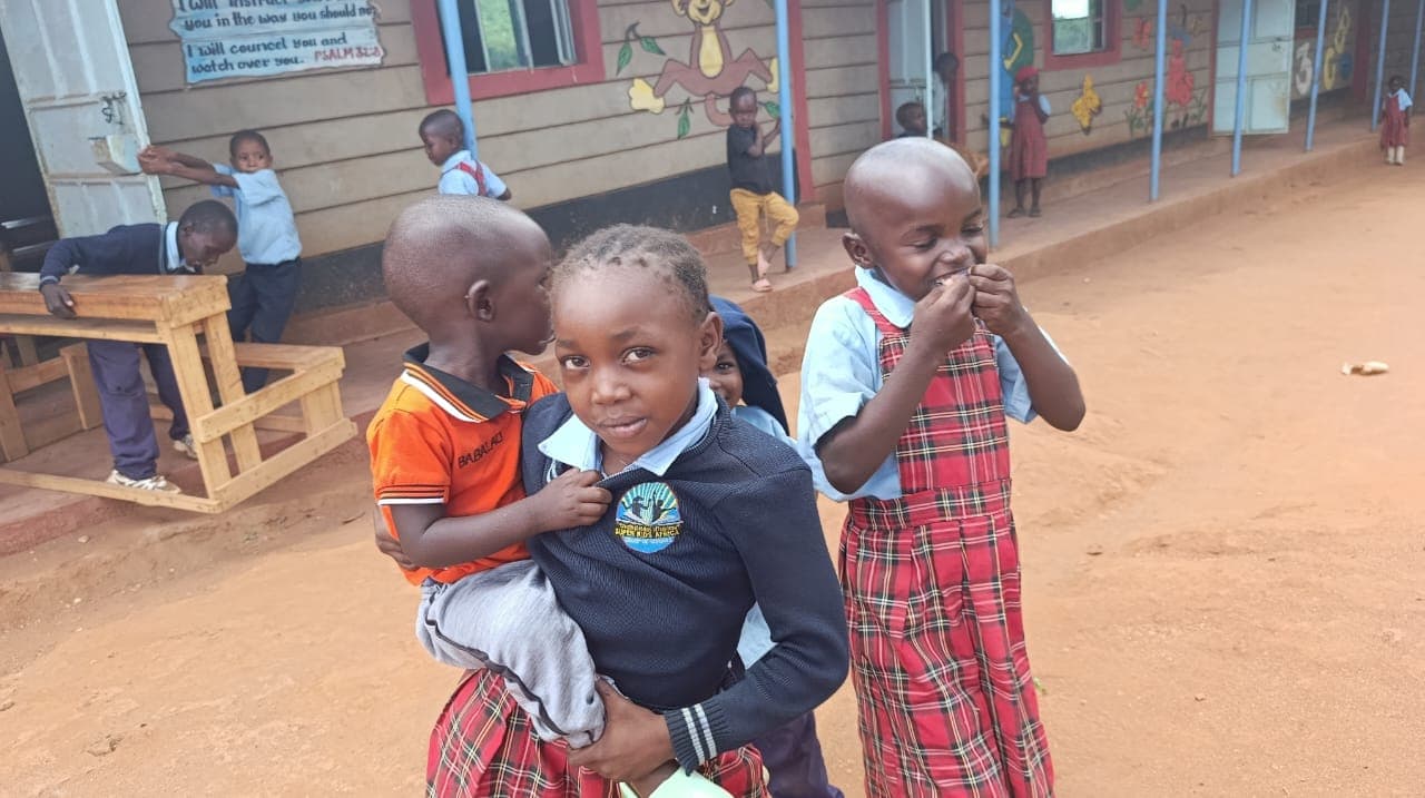A sponsored child thriving at Kakunguu School